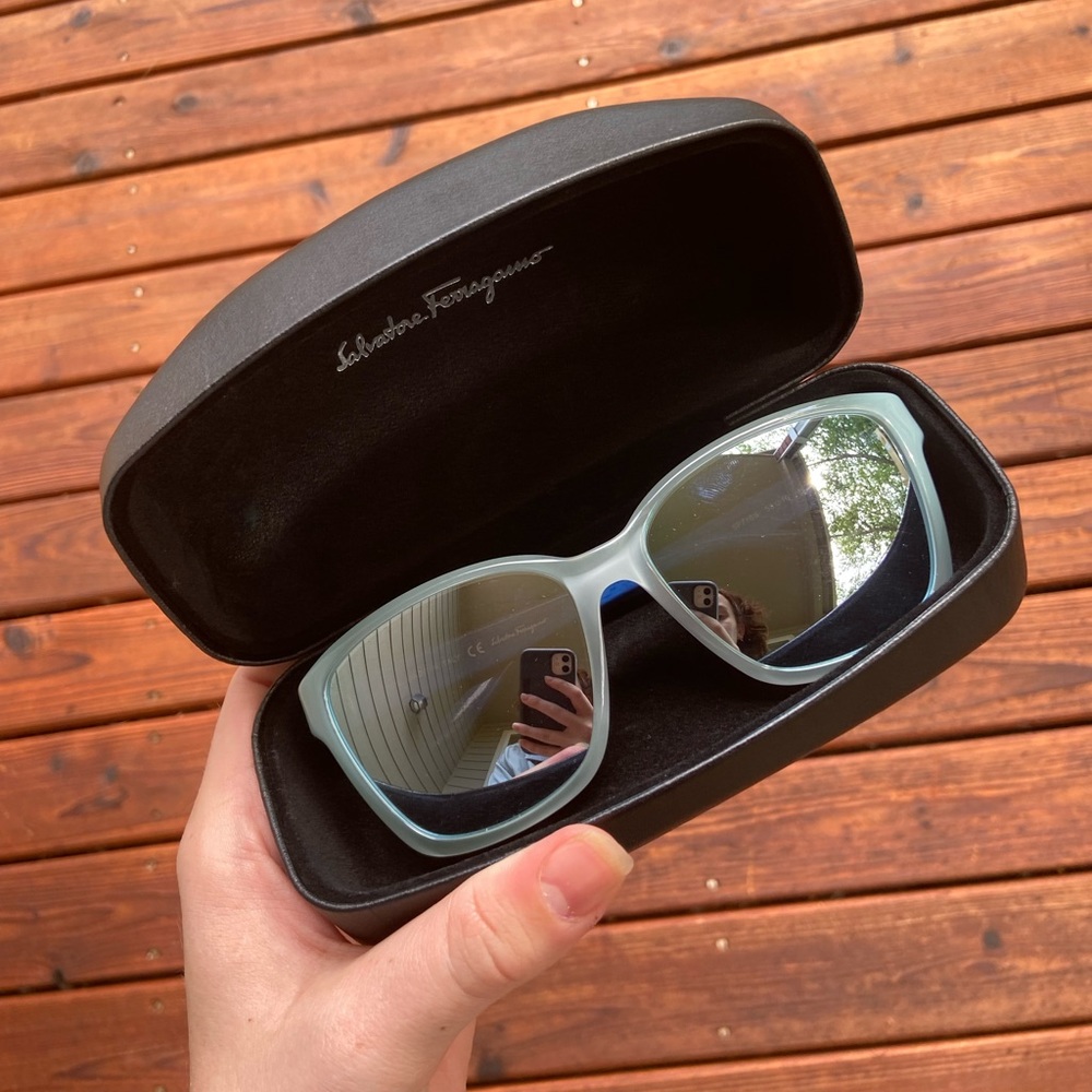 Ferragamo Blue Sunglasses